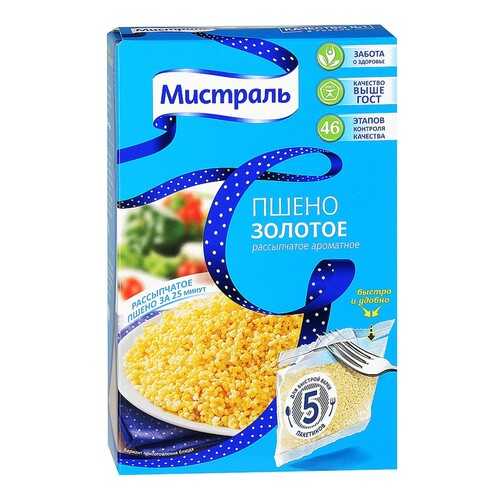 Пшено Мистраль Золотое 5пак*80г в Дикси