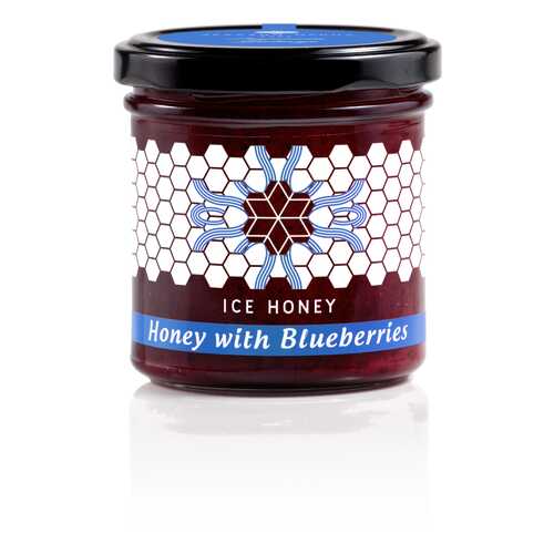 Мед Ice honey с черникой (Honey with Blueberries) 200 г в Дикси