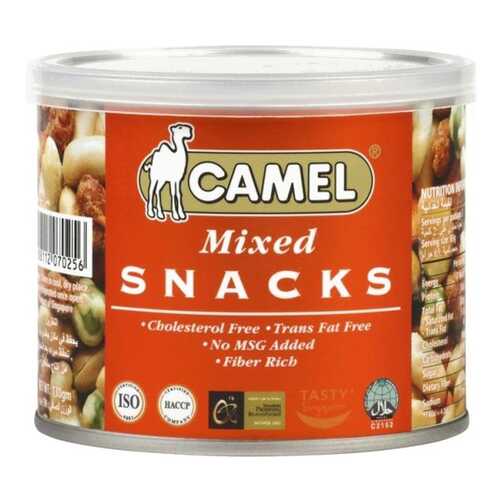 Смесь mixed snacks из орехов, бобов и горошка Camel 130 г в Дикси