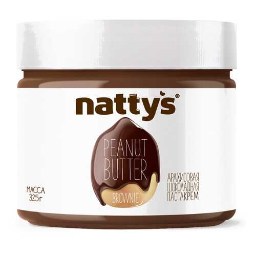 Арахисовая паста Nattys Brownie с тертым какао 325 г в Дикси