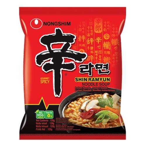 Лапша быстрого приготовления Шин Рамен Nongshim 120 г в Дикси