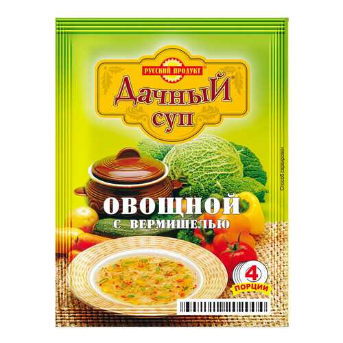 Суп дачный Русский Продукт овощной с вермишелью варочный 60 г в Дикси