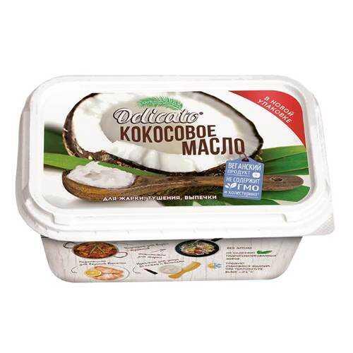 Масло DELICATO кокосовое 200гр в Дикси