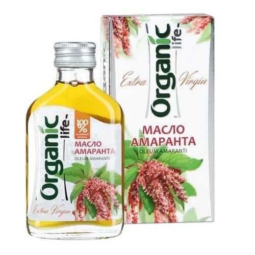 Масло пищевое Organic Life нерафинированное амарантовое 100 мл в Дикси