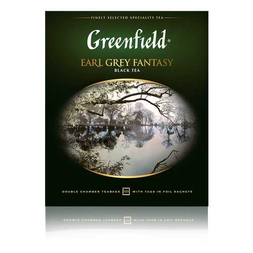 Чай черный Greenfield Earl Grey Fantasy 100 пакетиков в Дикси