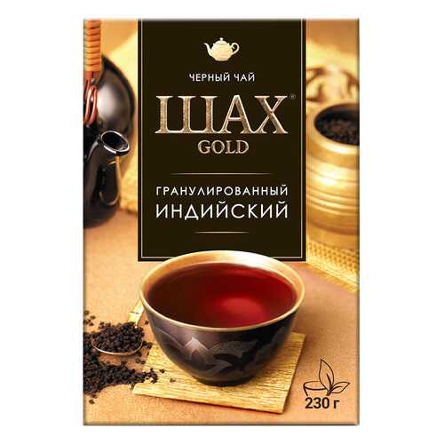 Чай черный листовой гранулированный Шах Gold Индийский 230 г в Дикси