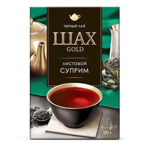 Чай черный листовой Шах Gold Суприм 90 г в Дикси