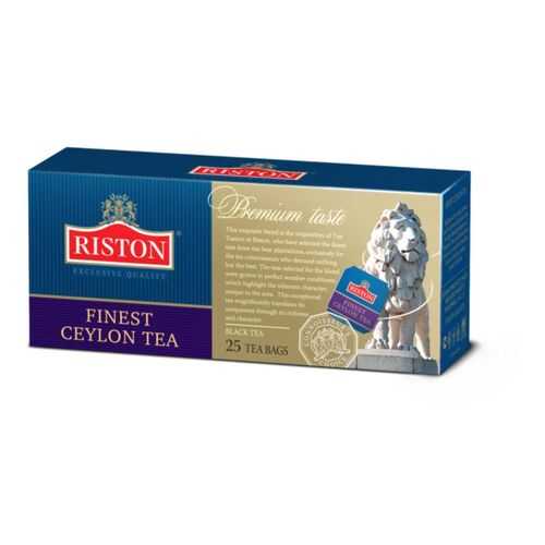 Чай черный Riston finest ceylon tea 25 пакетиков в Дикси