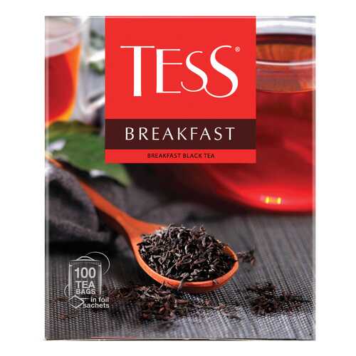 Чай черный Tess Breakfast 100 пакетиков в Дикси