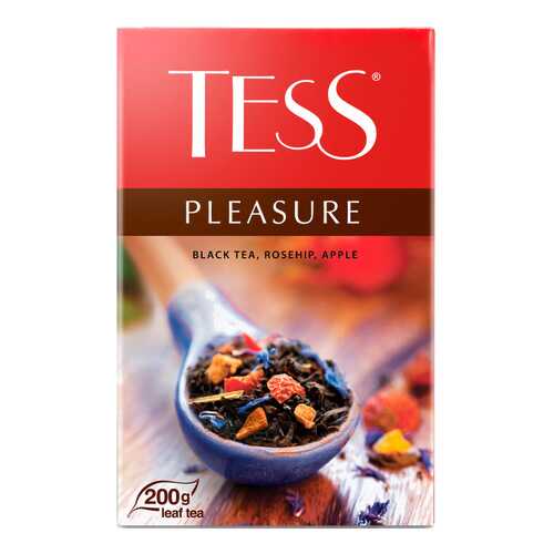 Чай черный Tess pleasure с шиповником и яблоком 200 г в Дикси