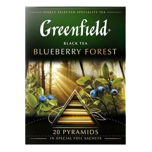 Чай черный в пирамидках Greenfield Blueberry Forest 20 пакетиков в Дикси