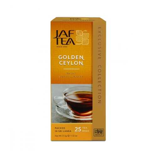 Чай Jaf Tea Golden Ceylon черный 25 пакетиков в Дикси