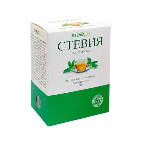 Чай Stevia.ru Стевия, листовая измельченная, 50 гр в Дикси