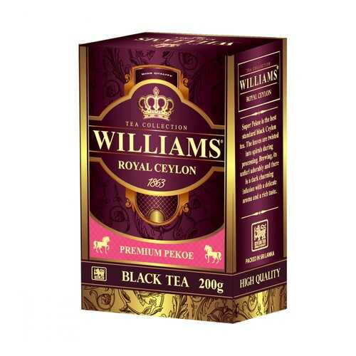 Чай Williams Royal Ceylon черный 200 г в Дикси