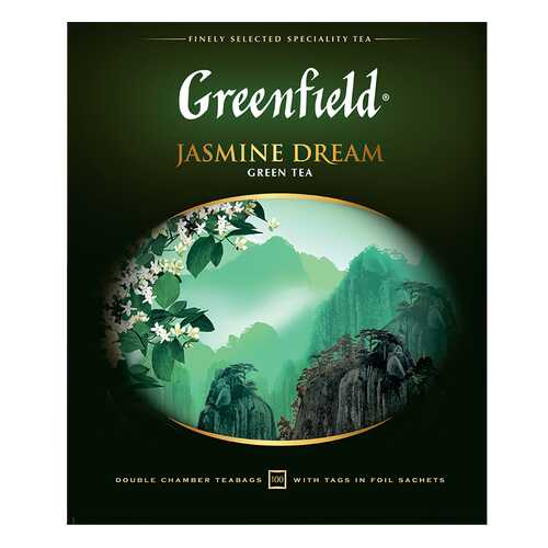 Чай зеленый Greenfield Jasmine Dream 100 пакетиков в Дикси