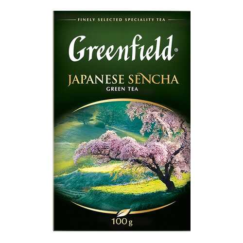 Чай зеленый листовой Greenfield Japanese Sencha 100 г в Дикси