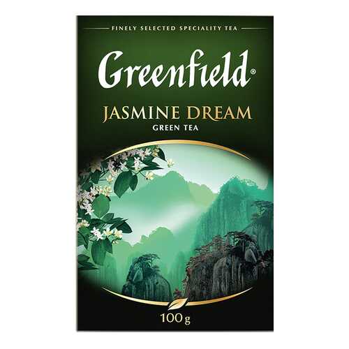 Чай зеленый листовой Greenfield Jasmine Dream 100 г в Дикси