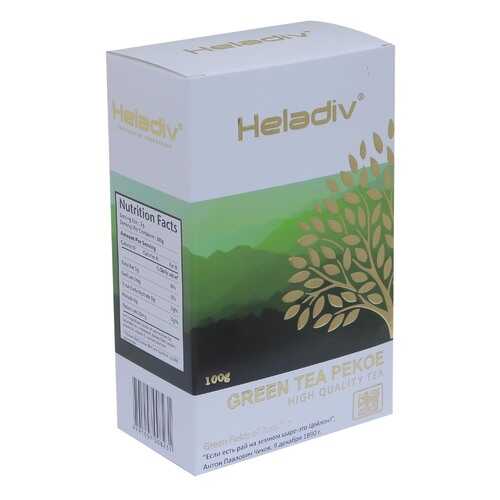 Чай зеленый листовой Heladiv green tea 100 г в Дикси