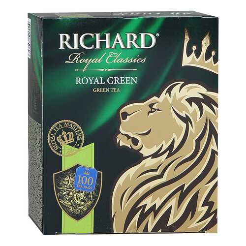 Чай зеленый Richard royal green 100 пакетиков в Дикси