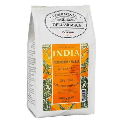 Кофе Compagnia DellArabica India Monsooned Malabar в зёрнах 250 г в Дикси