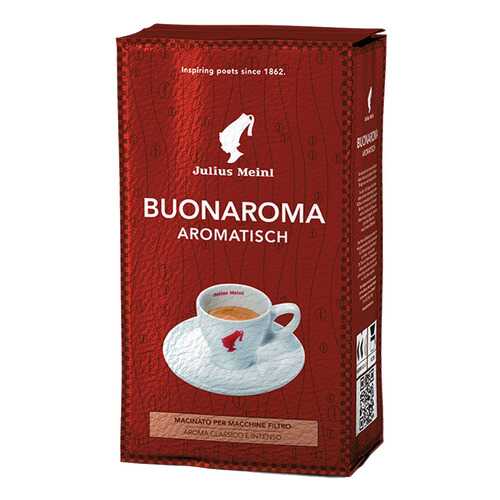 Кофе Julius Meinl buonaroma aromatisch натуральный жареный молотый 250 г в Дикси