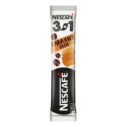 Кофе карамельный NESCAFE 3в1 растворимый порционный, 10 порций по 14.5г в Дикси