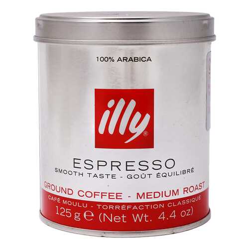 Кофе молотый ILLY caffe espresso 125 г в Дикси