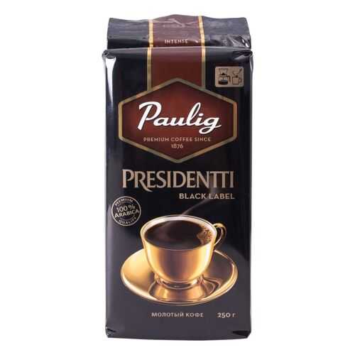 Кофе молотый Paulig presidentti black label 250 г в Дикси