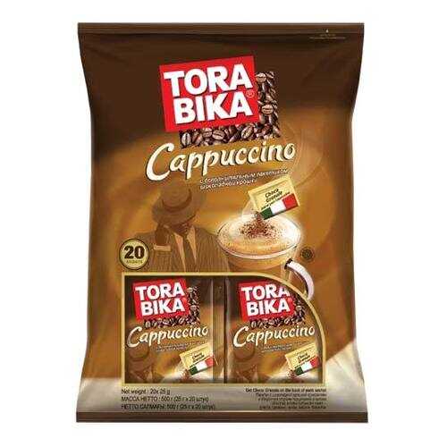 Кофе растворимый Tora bika Cappuccino 3 в 1 с шоколадной крошкой 20 шт 25 г в Дикси