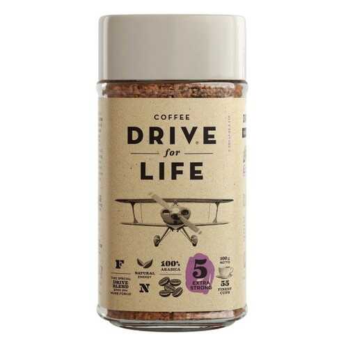 Кофе растворимый живой Drive for Life extra strong 100 г в Дикси