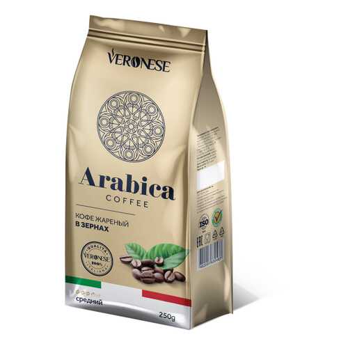 Кофе в зернах Veronese Arabica 250 г в Дикси