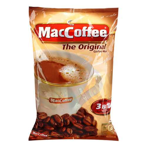 Напиток MacCoffe кофейный original 3в1 растворимый 20 г 50 пакетиков в Дикси