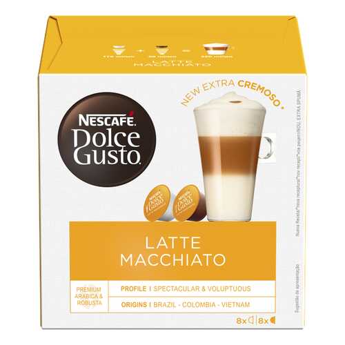 NESCAFE Dolce Gusto Латте Макиато, кофе в капсулах, 16 капсул в Дикси