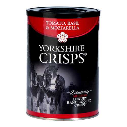 Чипсы картофельные Yorkshire Crisps с томатом базиликом и моцареллой 100 г в Дикси