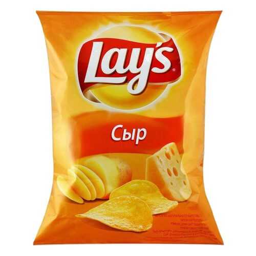 Чипсы Lays из натурального картофеля сыр 90 г в Дикси