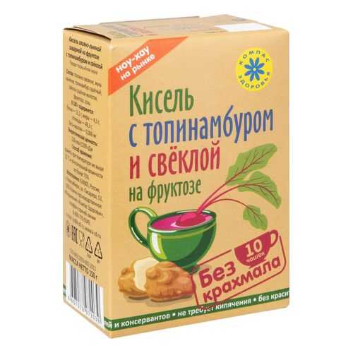 Кисель с топинамбуром и свеклой Компас здоровья на фруктозе 150 г в Дикси