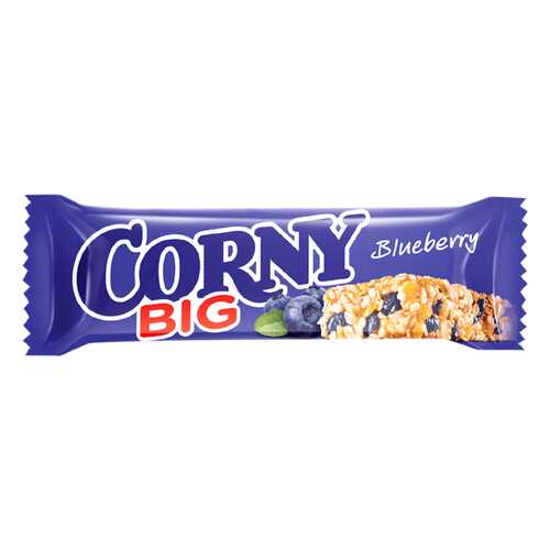 Corny BIG Злаковая полоска с черникой 24 штуки по 40г в Дикси