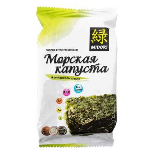 Морская капуста Midori в оливковом масле 5 г в Дикси