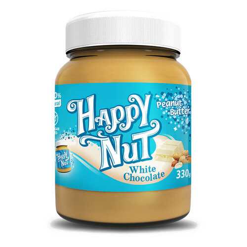 Арахисовая паста Happy Life Happy Nut с белым шоколадом 330 г в Дикси