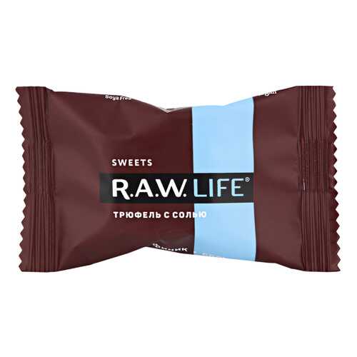 Конфета Raw Life трюфель с солью 18 г в Дикси