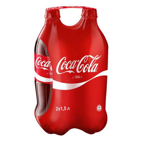 Напиток Coca-Cola сильногазированный 1.5 л 2 штуки в упаковке в Дикси