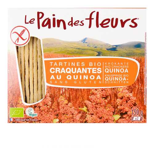 Хлебцы диетические из киноа Pain des fleurs 150 г в Дикси