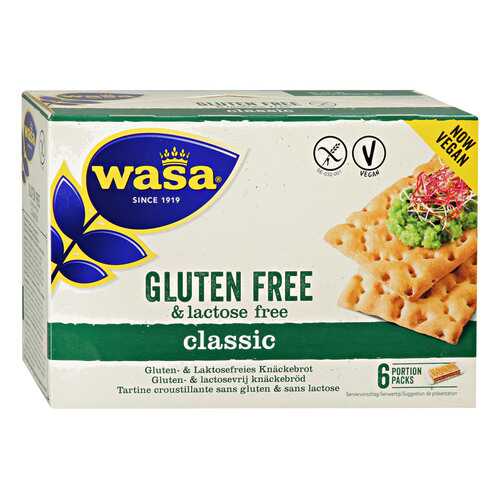 Хлебцы Wasa Classic Gluten Free lactose Free Vegan без содержания глютена и лактозы 240 г в Дикси