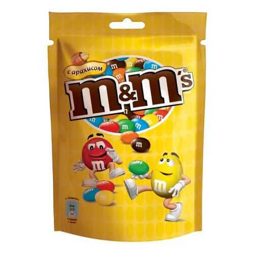 Драже M&Ms с арахисом и молочным шоколадом 130 г в Дикси