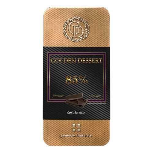 Шоколад Golden Dessert 85%, горький шоколад, 100 гр в Дикси