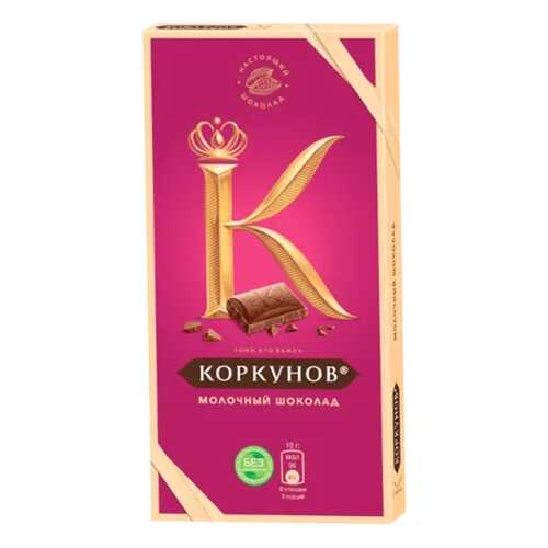 Шоколад молочный Коркунов классический 90 г в Дикси