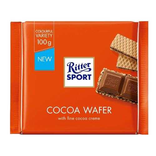 Шоколад Ritter Sport Молочный с начинкой какао и вафли 100г в Дикси