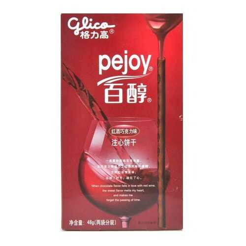 Палочки Glico Pocky красное вино и шоколад 48 г в Дикси