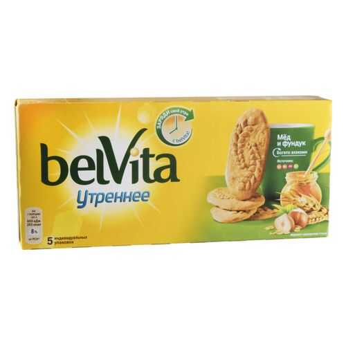 Печенье утреннее BelVita мед и фундук 225 г в Дикси