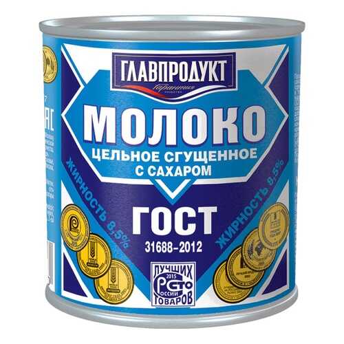 Молоко сгущенное Главпродукт цельное 8.5% 380г в Дикси